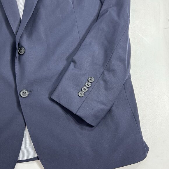 Brooks Brothers Suit Jacket Mens 46R Navy Explorer Regent Fit Wool Blend - Picture 3 of 12